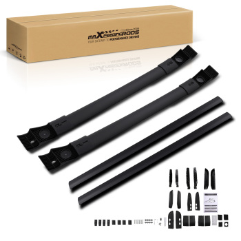 Black Roof Rails Roof RackCrossbars Cross Bars compatible for Toyota RAV4 2012-2019