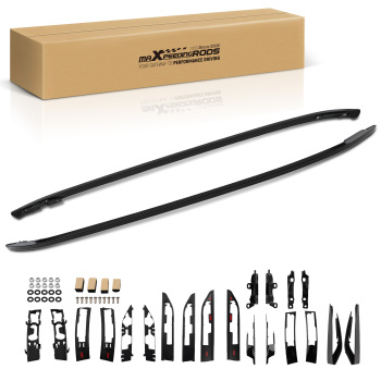 Black Aluminium Roof Rails Rack Bars compatible for Range Rover Evoque 2011+ L538