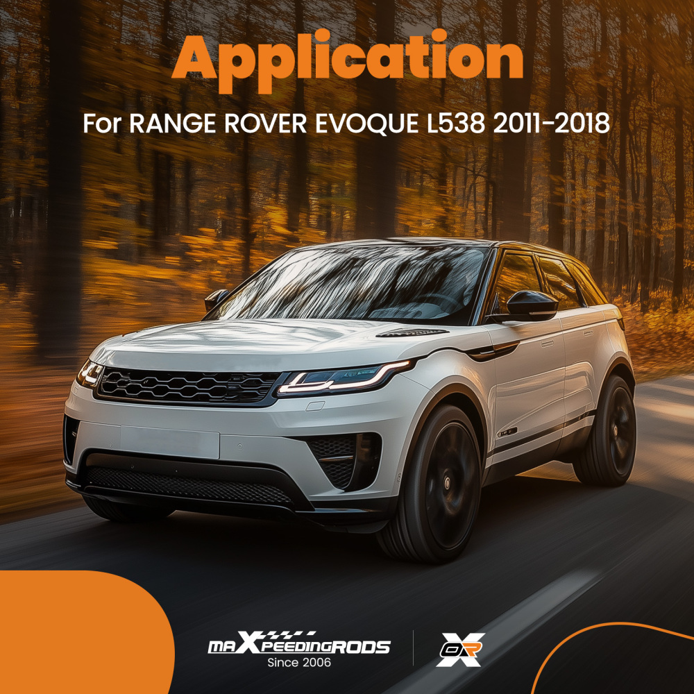 Black Aluminium Roof Rails Rack Bars compatible for Range Rover Evoque 2011+ L538