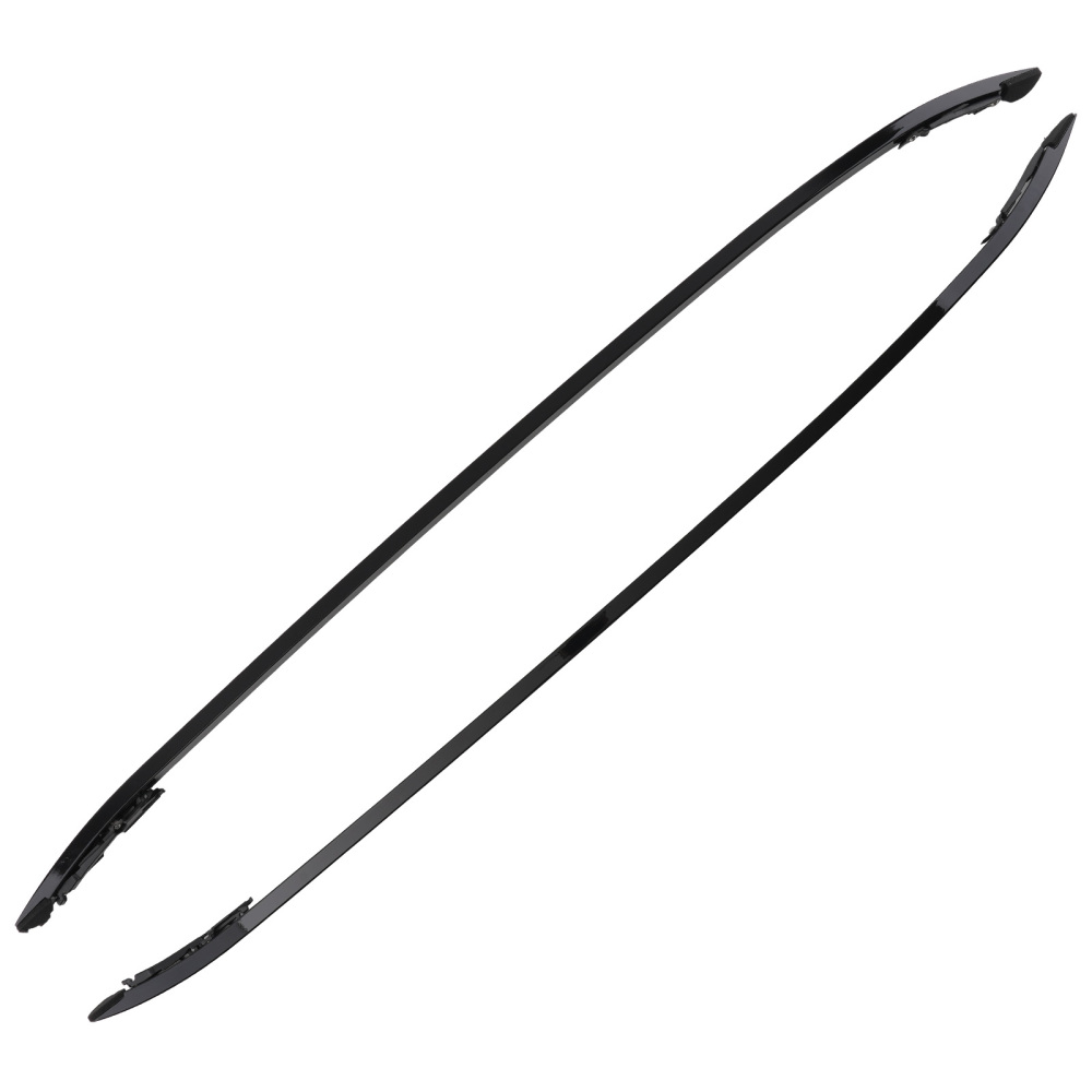 2x Roof Rails compatible for Range Rover Evoque L538 2011 Onwards Black Aluminium