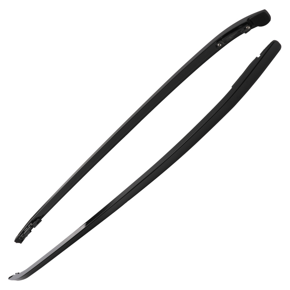 2x Roof Rails compatible for Range Rover Evoque L538 2011 Onwards Black Aluminium