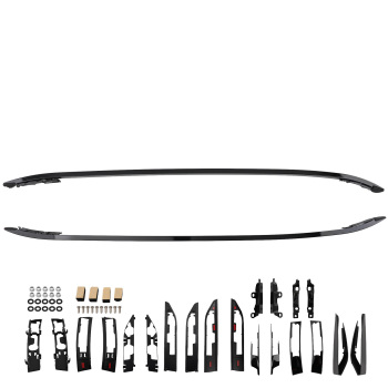 Black Aluminium Roof Rails Rack Bars compatible for Range Rover Evoque 2011+ L538