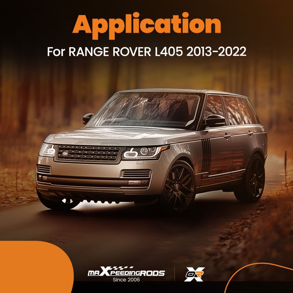 Black Cross Bar Set compatible for Range Rover L405 2013-2022 Aluminium Roof Rail