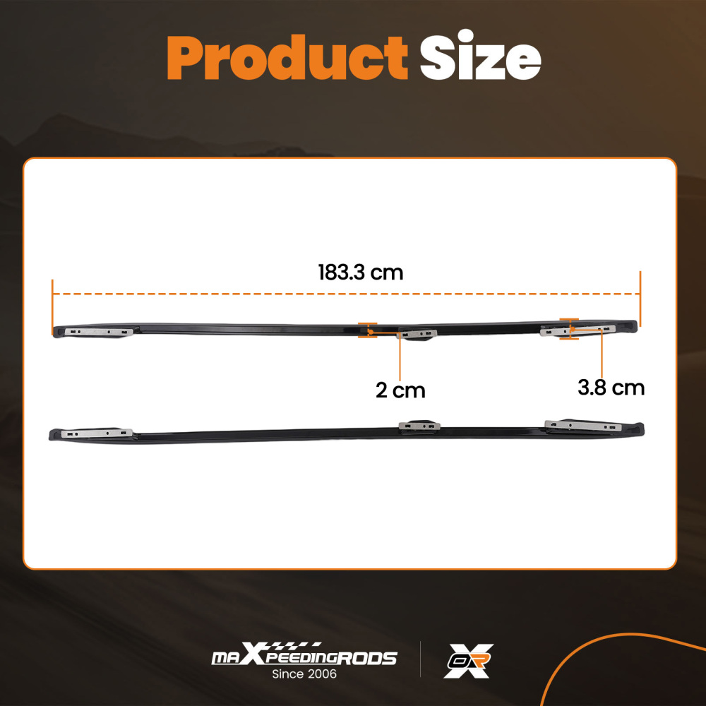 Aluminium Roof Rails Rack Side Bars Black compatible for Range Rover Vogue L405 2013-2021