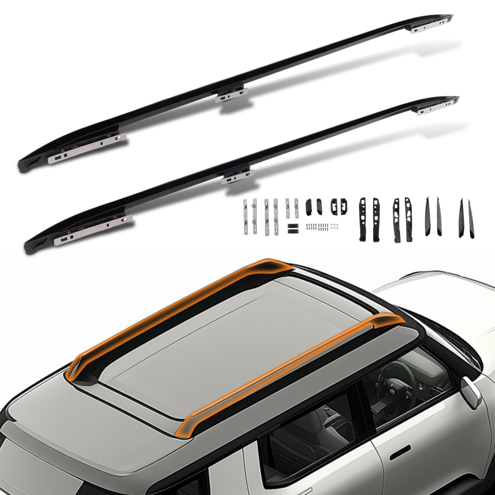 Aluminium Roof Rails Rack Side Bars Black compatible for Range Rover Vogue L405 2013-2021