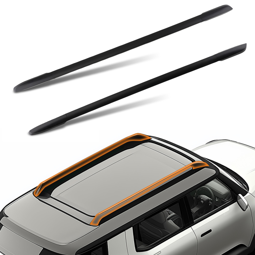 Aluminium Black Roof Rails Rack Bars Set compatible for Toyota RAV4 MK4 XA40 2012-2019