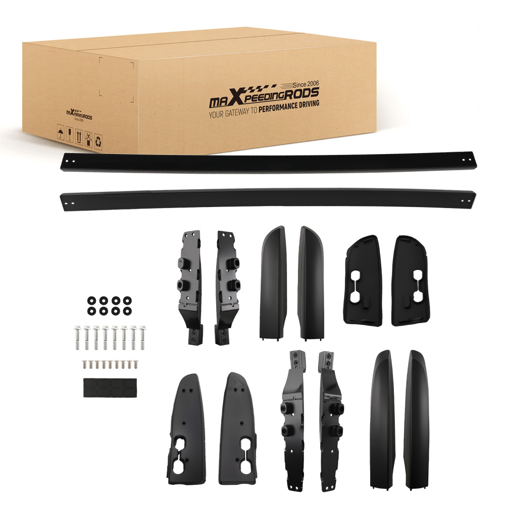 Aluminium Black Roof Bar System compatible for TOYOTA RAV4 MK4 2012-2019 Rail Kit