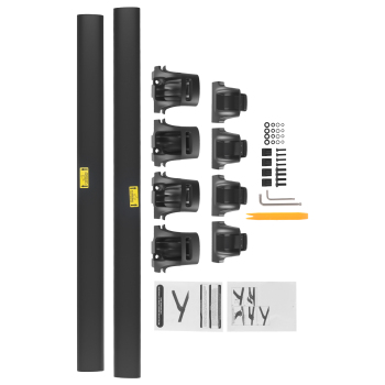 Aluminum Alloy Cross Bar compatible for Toyota Sequoia 2023-2024 Roof Rack Black 45KG