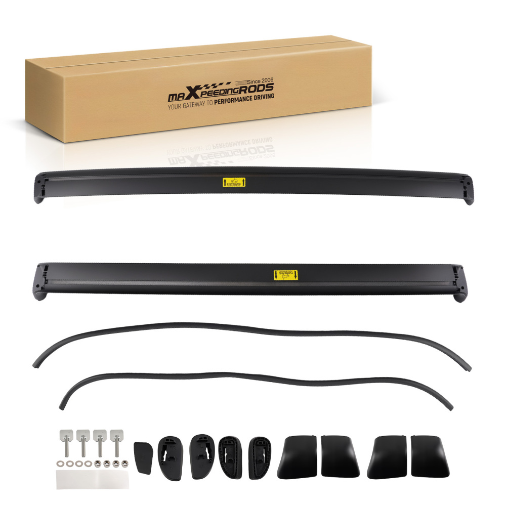 Aluminum Alloy Cross Bar compatible for Tesla Model Y 2019+ Roof Black Luggage Rack