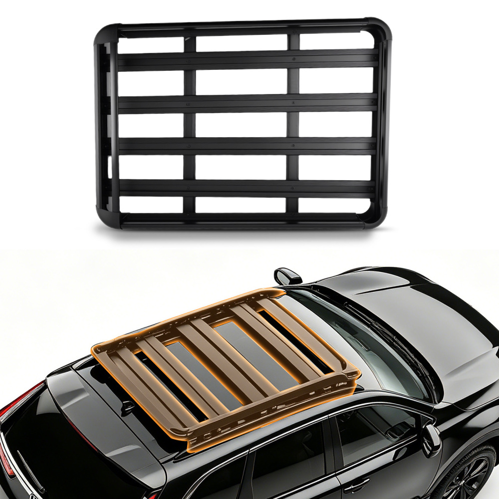Car Roof Cargo Basket Universal 1.4M Aluminium Rack 120kg Capacity