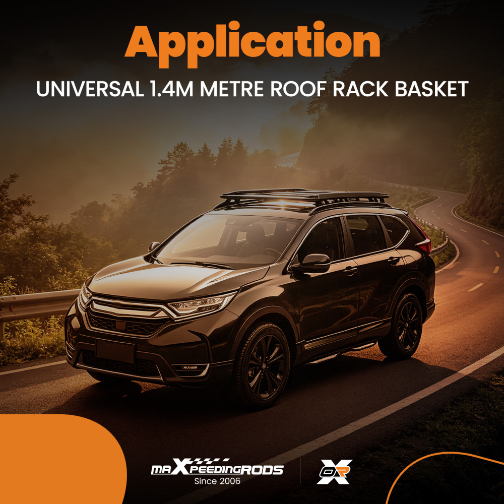 Car Roof Cargo Basket Universal 1.4M Aluminium Rack 120kg Capacity