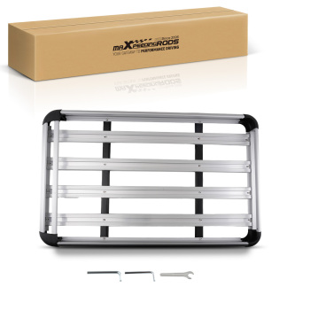 1.6 Metre Aluminum Roof Rack Basket Universal Carrier 160x100cm 120kg Max