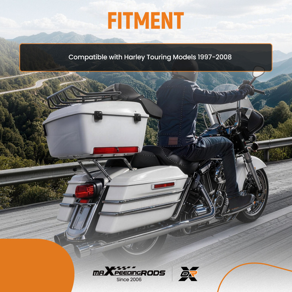 Trunk Mount Rear compatible for Harley Touring KING Tour-Pak 1997 1998 1999 2000-2008