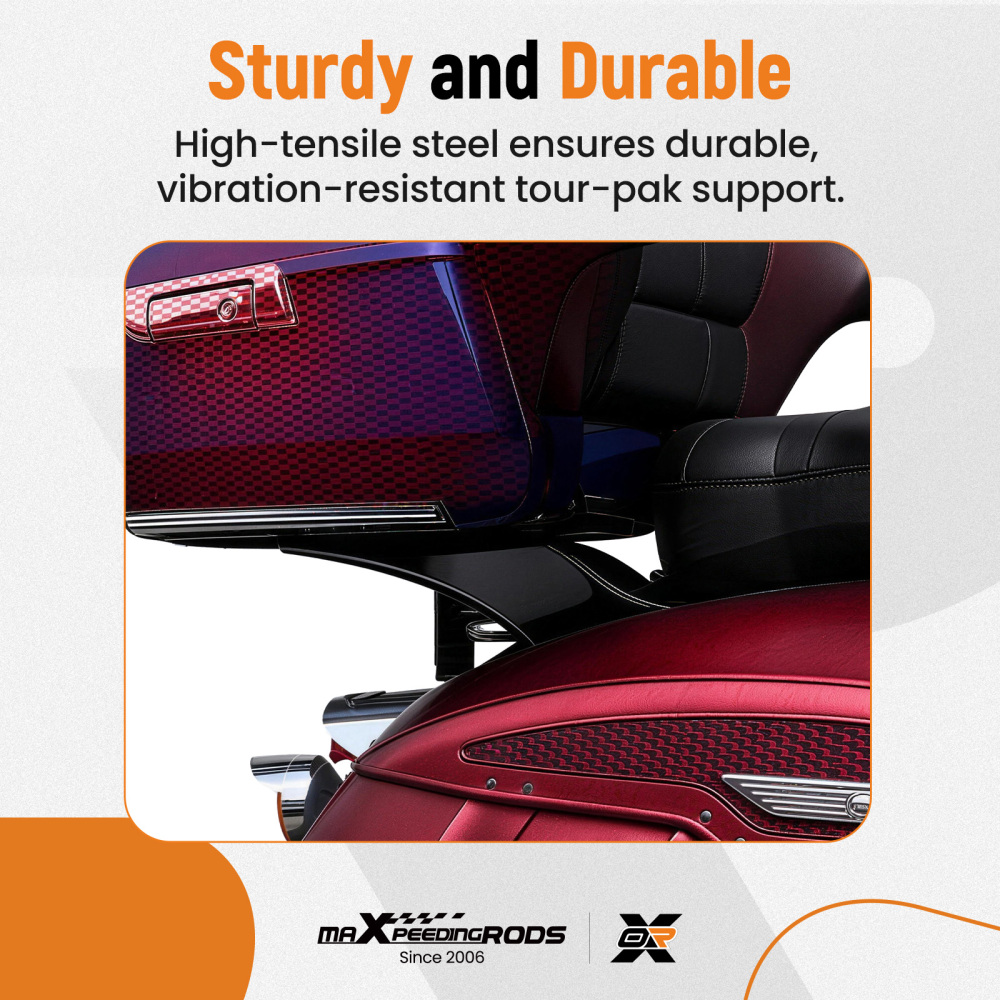 Trunk Mount Rear compatible for Harley Touring KING Tour-Pak 1997 1998 1999 2000-2008
