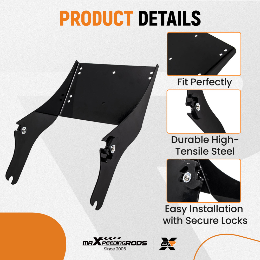 Trunk Mount Rear compatible for Harley Touring KING Tour-Pak 1997 1998 1999 2000-2008