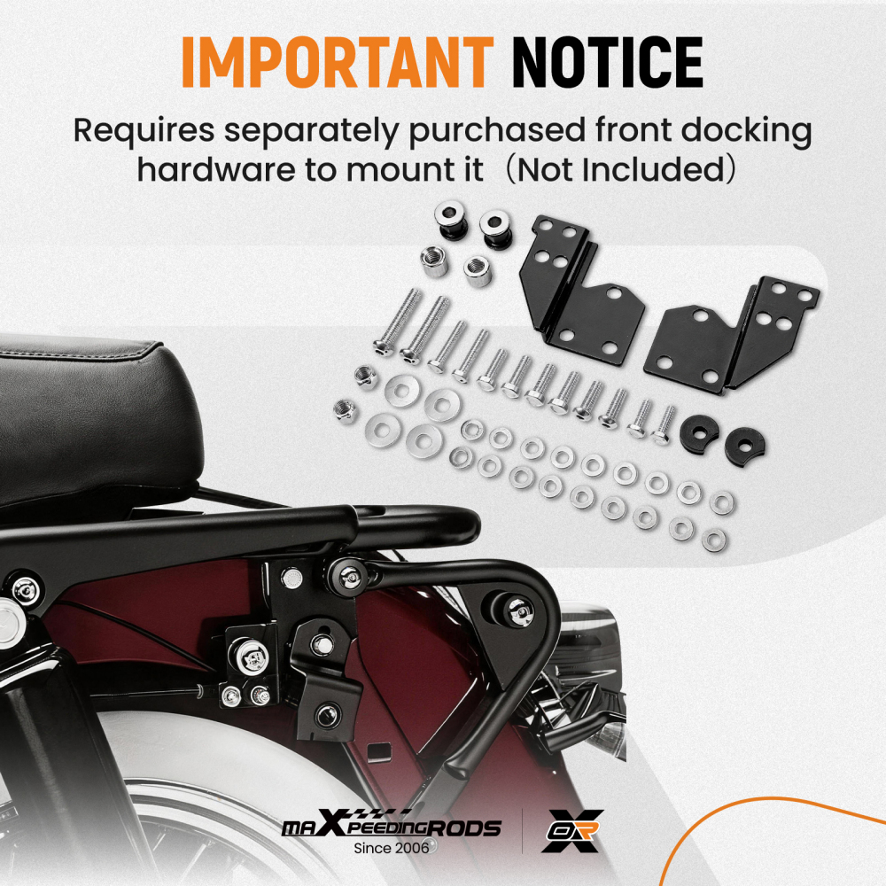 Trunk Mount Rear compatible for Harley Touring KING Tour-Pak 1997 1998 1999 2000-2008