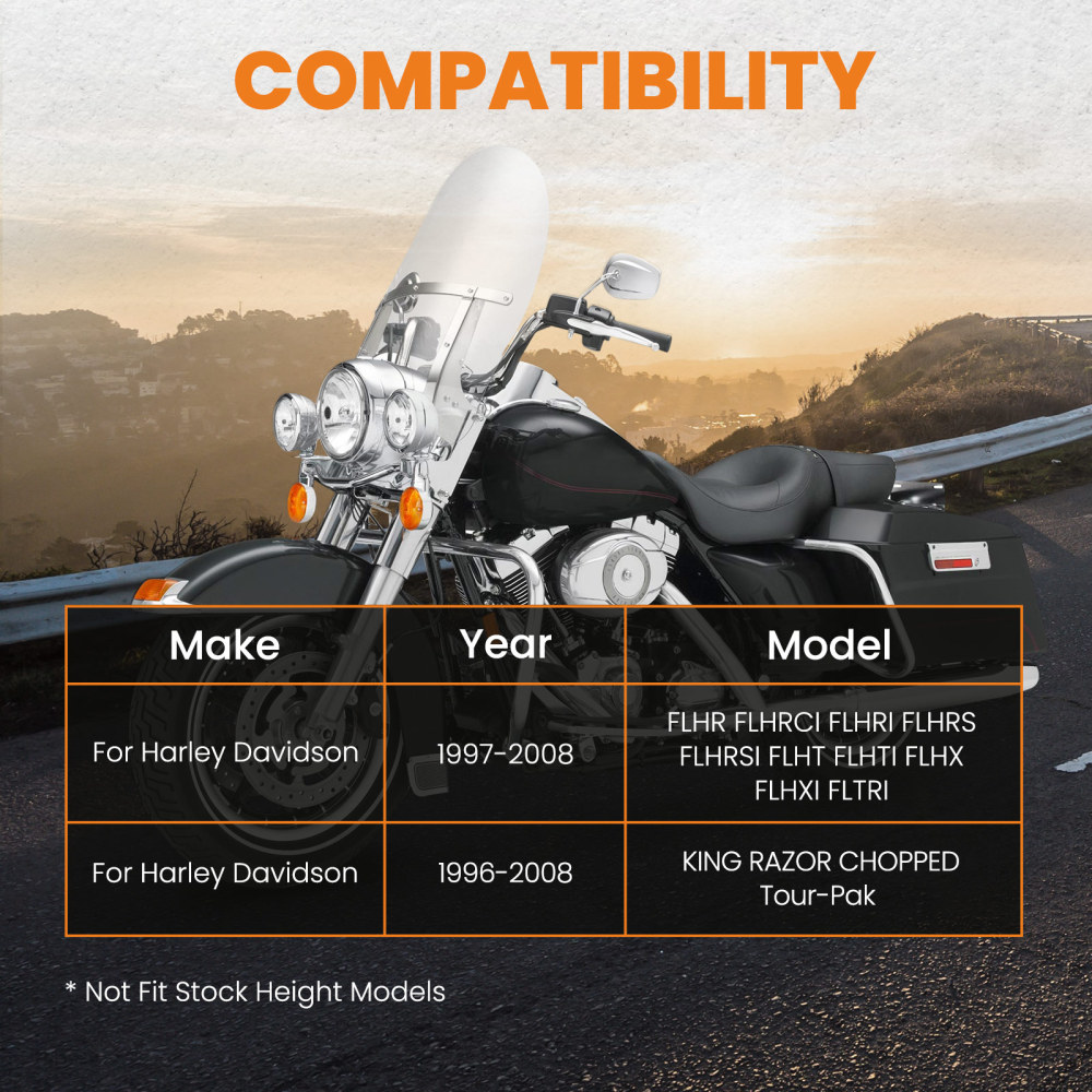 Rear Trunk Mount Rack Latch For Touring Razor Chop Tour Pack Pak 97-08