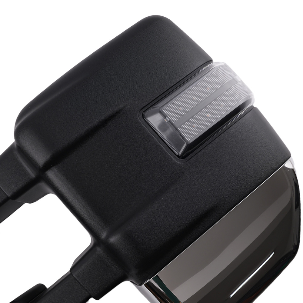 Chrome Heated Side Mirror compatible for Ford F-250/F-350/F-450/F-550 2008-2016 Power