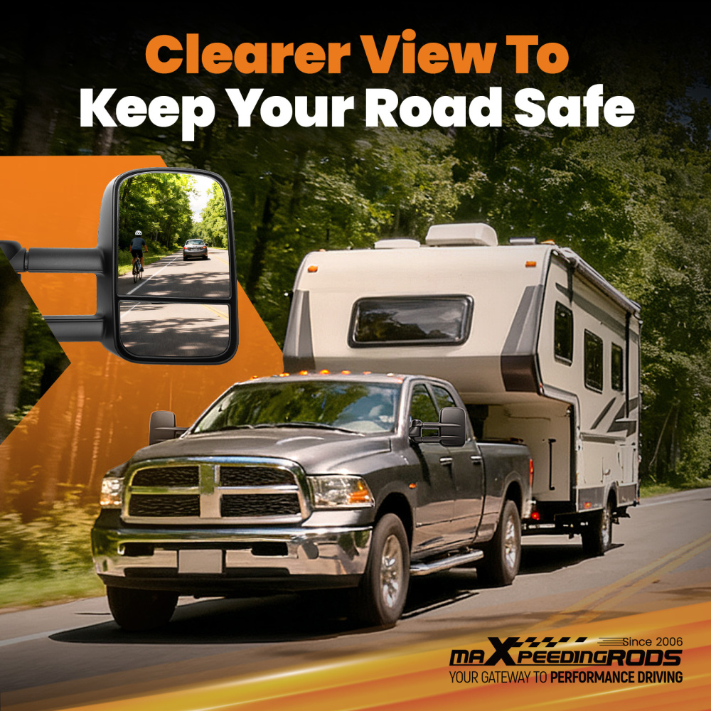 Adjustable Rear View Mirror compatible for Ford F-250/F-450 Super Duty 2008-2016