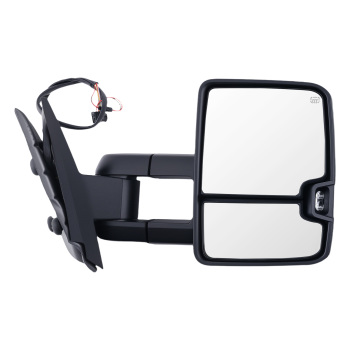 Rear View Mirror compatible for Chevy Avalanche 2007-2013 compatible for White Manual Folding