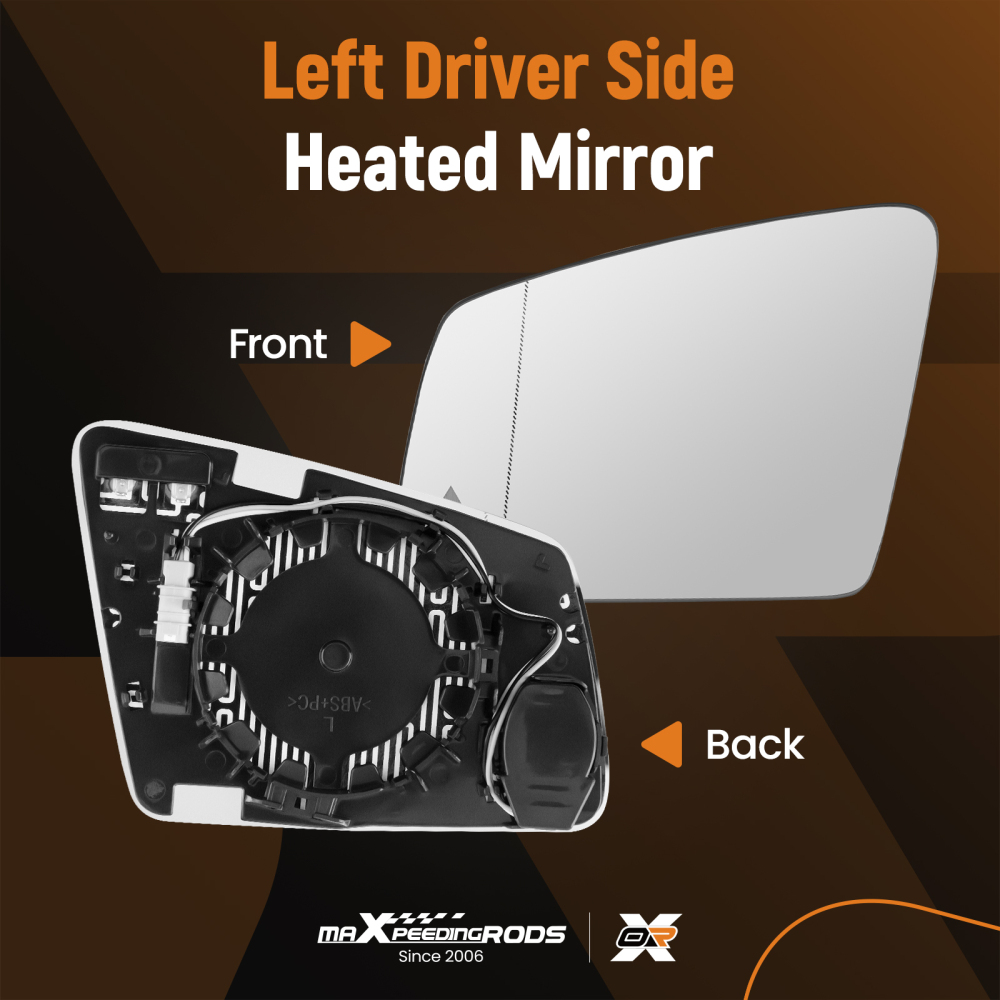 Blind Spot Mirror Glass Left compatible for Mercedes-Benz A-Class B C W204 GLA A2128102121