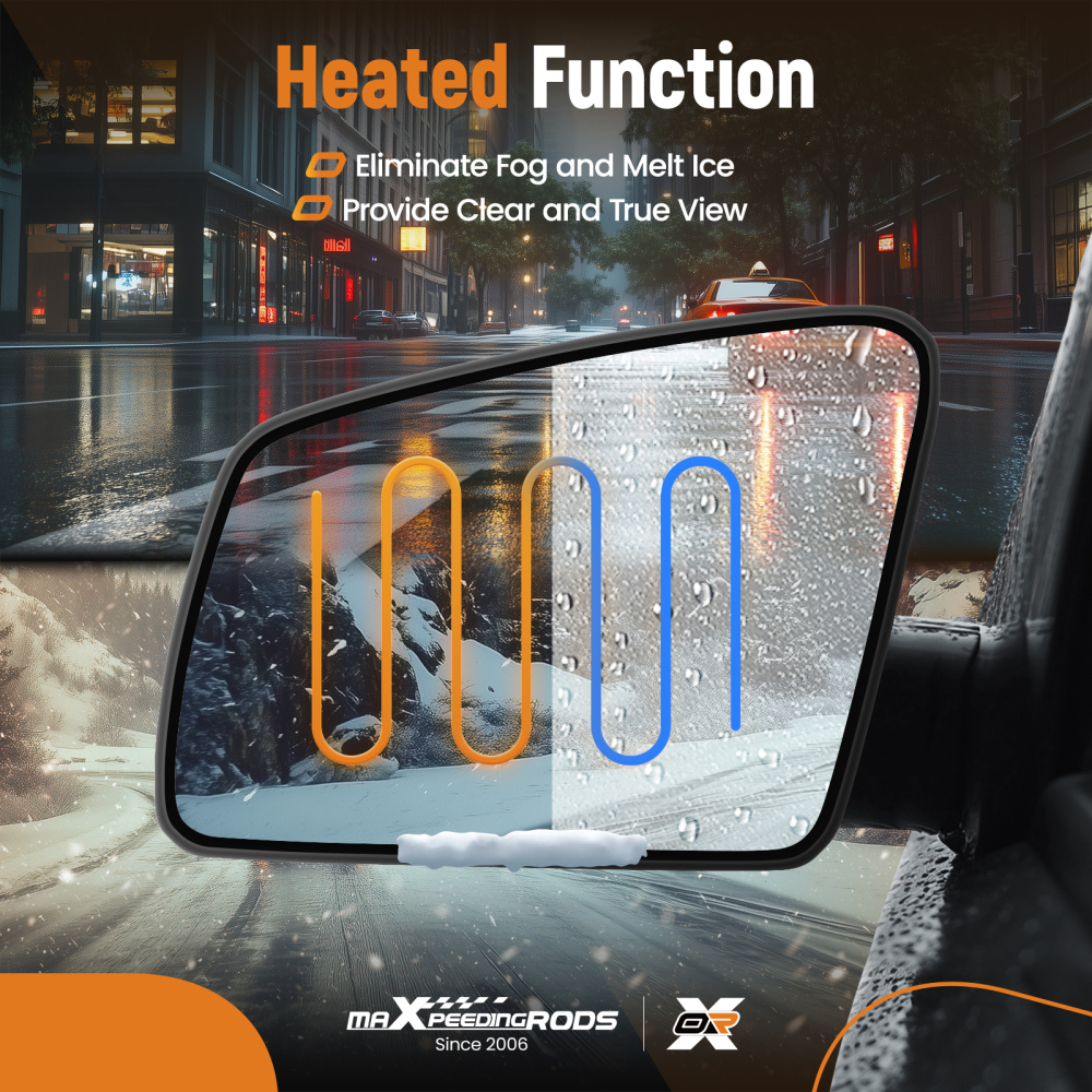 Blind Spot Mirror Glass Left compatible for Mercedes-Benz A-Class B C W204 GLA A2128102121