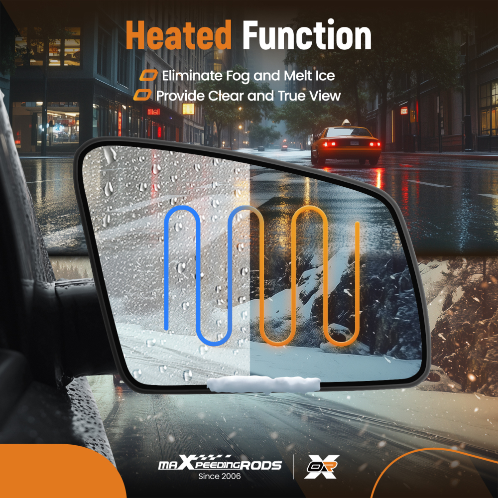 Blind Spot Mirror Glass Right compatible for Mercedes-Benz A-Class B C W204 GLA A2128102921