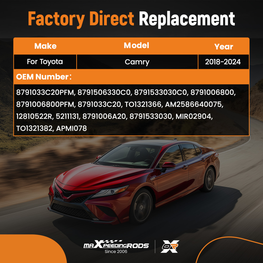 Heated Side Mirror compatible for Toyota Camry Nightshade 2020-2024 8791506330C0