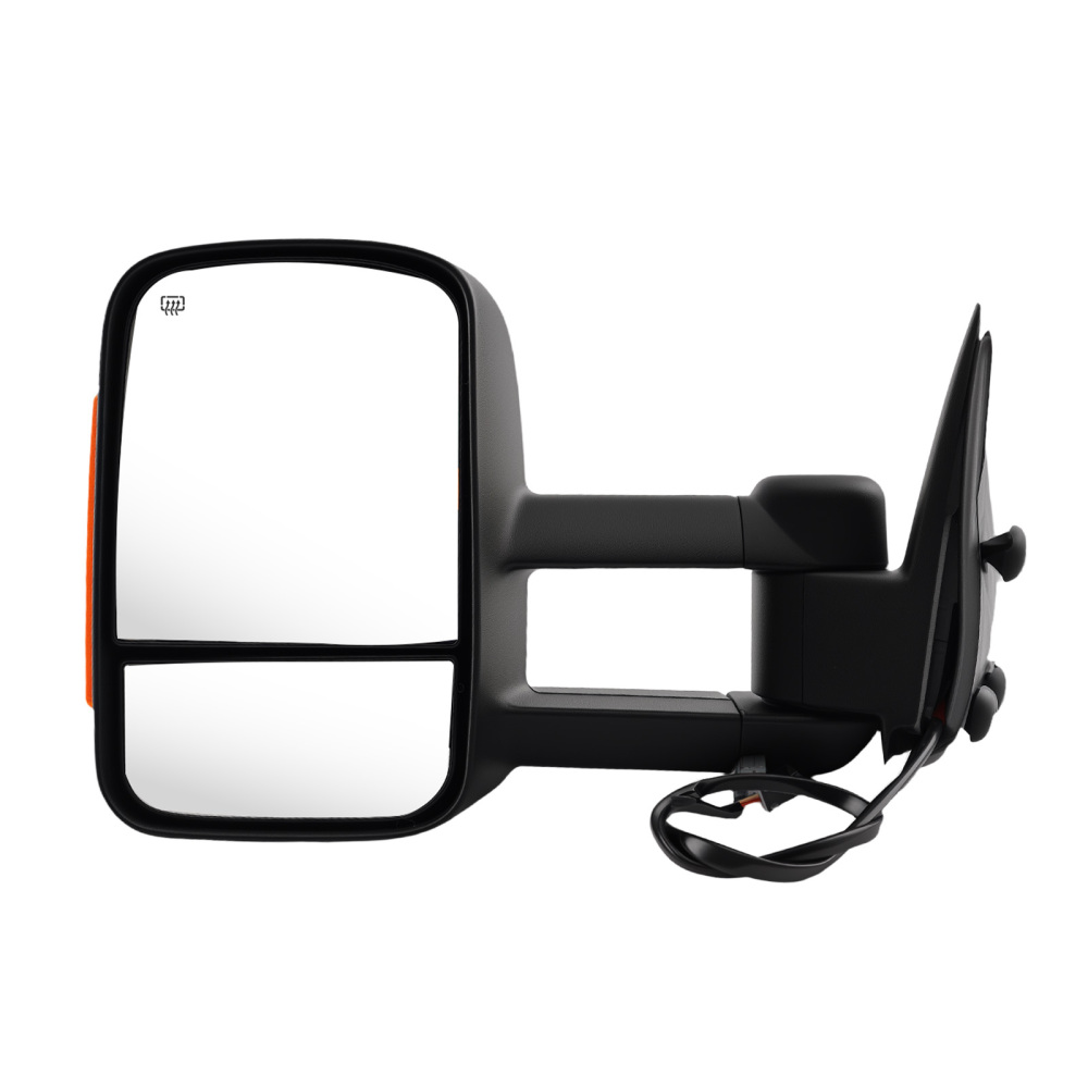 Heated Mirror compatible for Chevy Silverado 1500 2003-2006 15124827 Side View Black