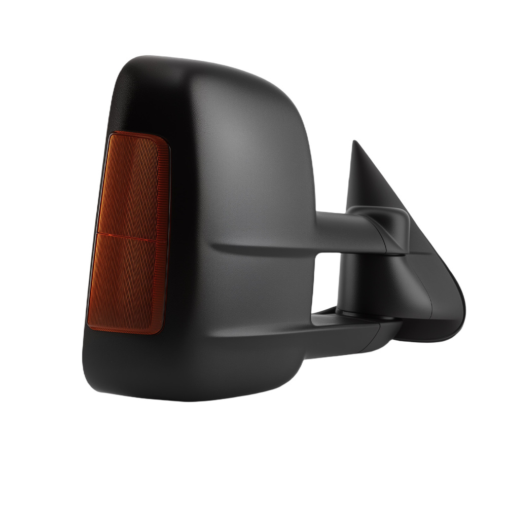 Heated Mirror compatible for Chevy Silverado 1500 2003-2006 15124827 Side View Black