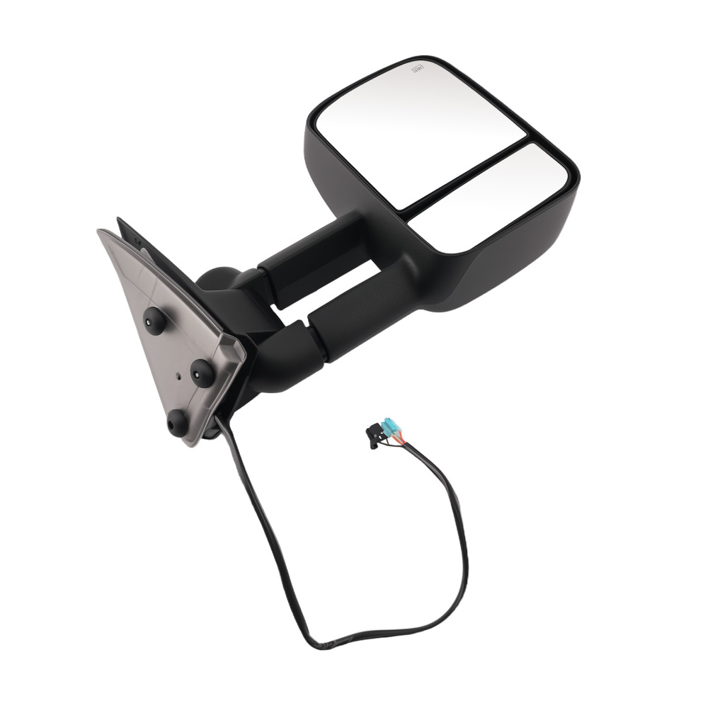 Heated Mirror compatible for Chevy Silverado 1500 2003-2006 15124827 Side View Black