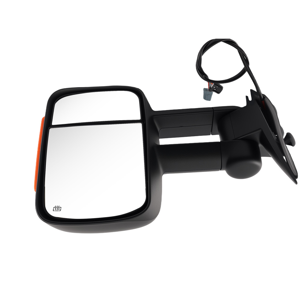 Heated Mirror compatible for Chevy Silverado 1500 2003-2006 15124827 Side View Black