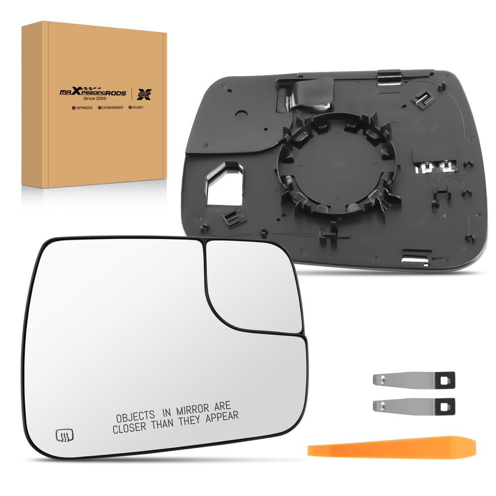 Passenger Side Mirror Glass Heated Convex compatible for Dodge Ram 1500 2019-22 68402036AA