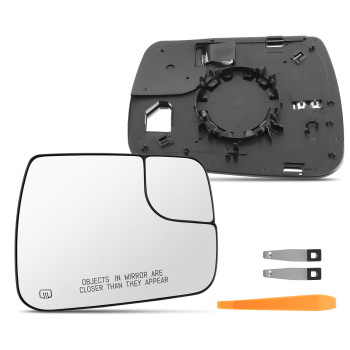 Passenger Side Mirror Glass Heated Convex compatible for Dodge Ram 1500 2019-22 68402036AA