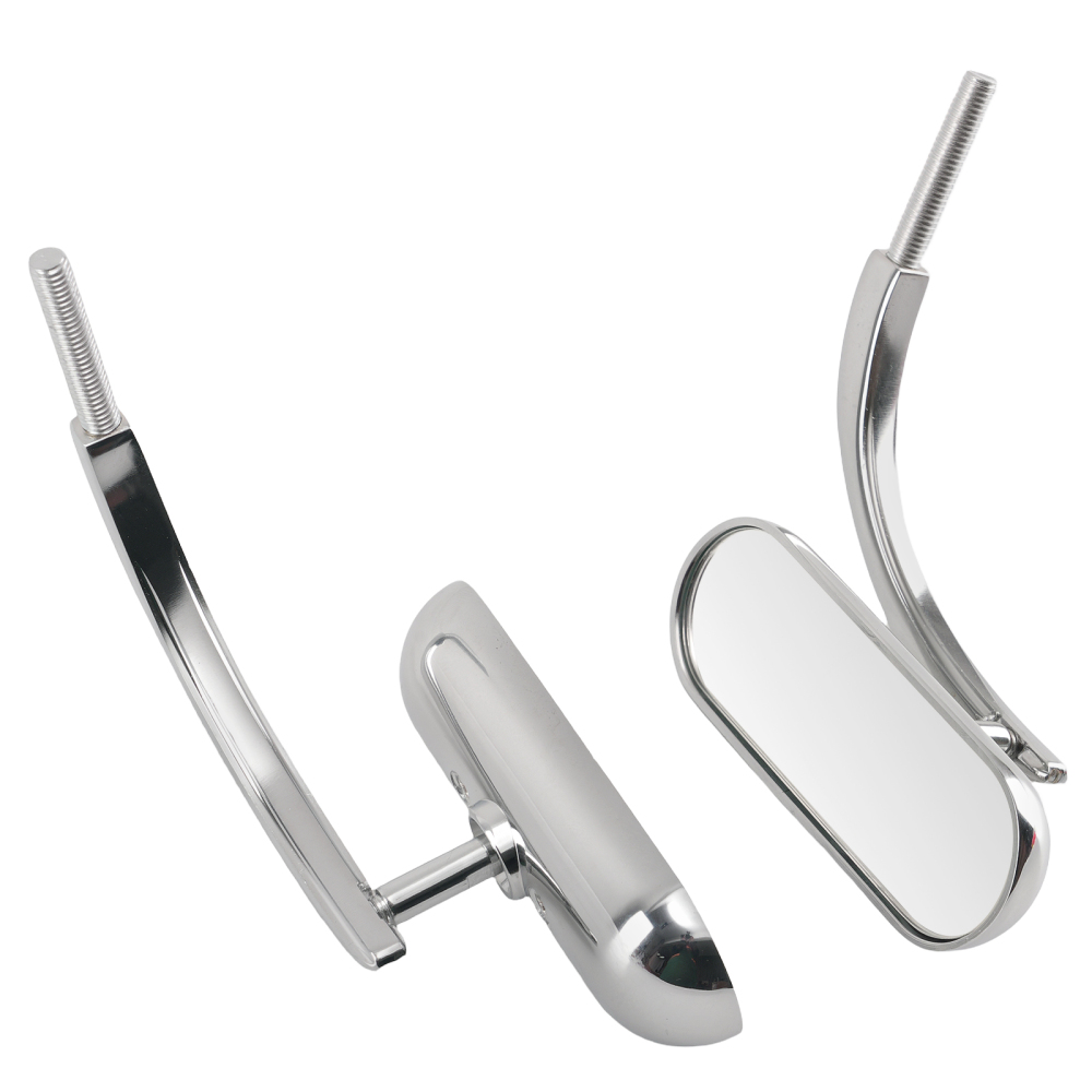 Chrome Motorcycle Mirrors compatible for Suzuki Boulevard/Intruder Universal 8mm 10mm