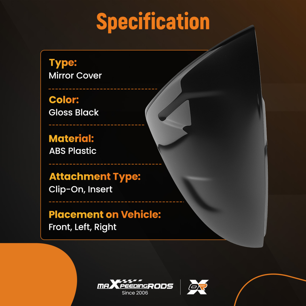 Side Mirror Cover Capsfor compatible for Lexus IS Series 2021-2024 87940-06C40 ABS Pair