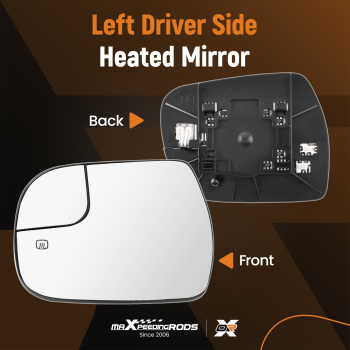 Driver Heated Convex Side Mirror Glass compatible for Toyota Sienna 2014-2020 8790608080