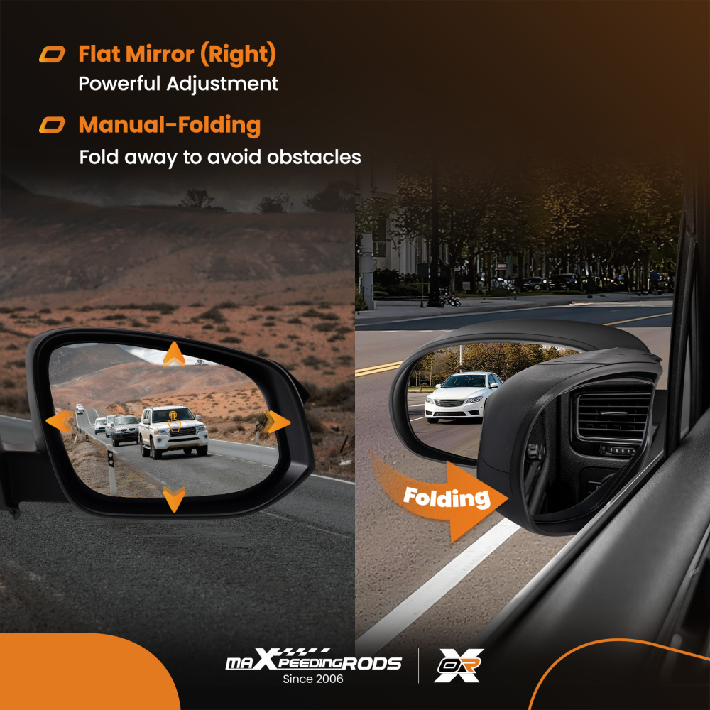 Rear View Mirror Right compatible for Toyota RAV4 2013-2014 TO1321310 Power Heated