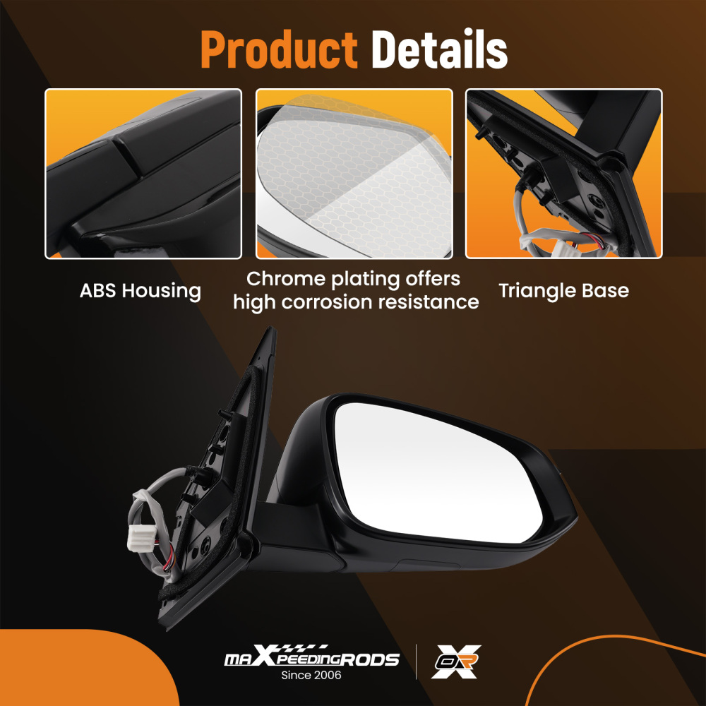 Rear View Mirror Right compatible for Toyota RAV4 2013-2014 TO1321310 Power Heated