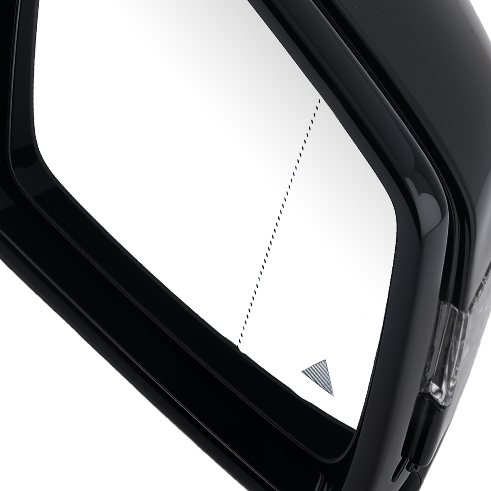 Rear View Mirror Right compatible for Mercedes-Benz GLE W166 2015-2019 Black Puddle