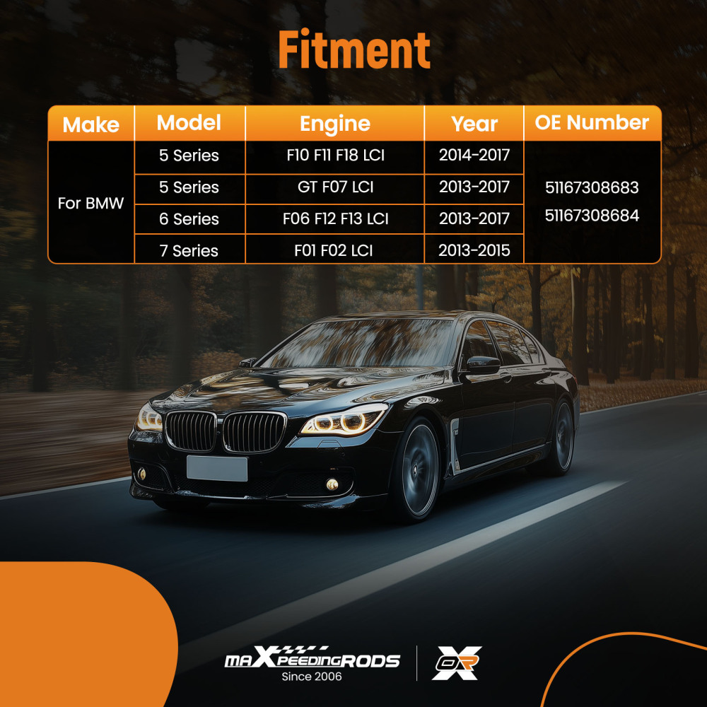 Mirror Cover Caps compatible for BMW 5 6 7 Series F10 F11 F07 F06 F13 2013-2017 51167308683