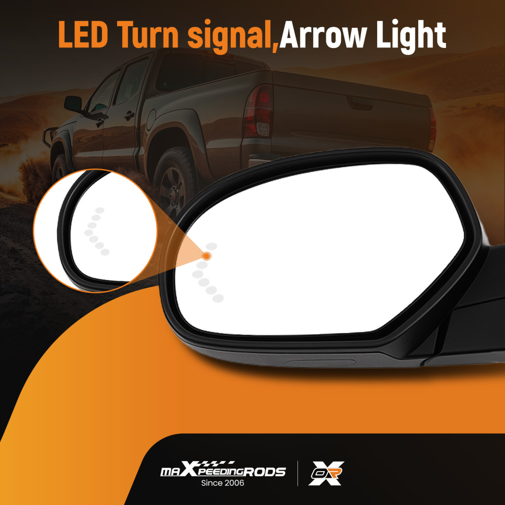 Extendable Mirror compatible for Chevy Silverado 1500 2007-2013 25775875 Heated