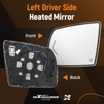 Left Driver Side Mirror Glass Heated Signal compatible for Toyota Sequoia 2008-2017 compatible for Tundra