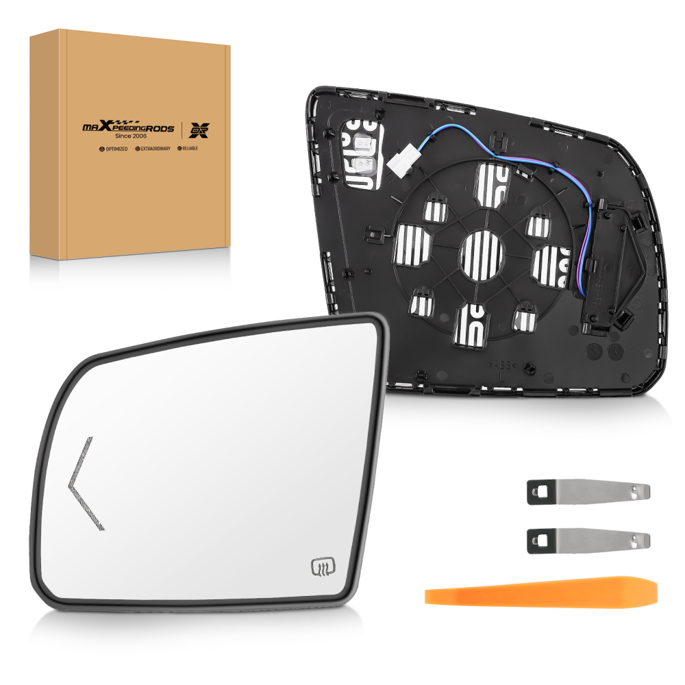 Left Driver Side Mirror Glass Heated Signal compatible for Toyota Sequoia 2008-2017 compatible for Tundra