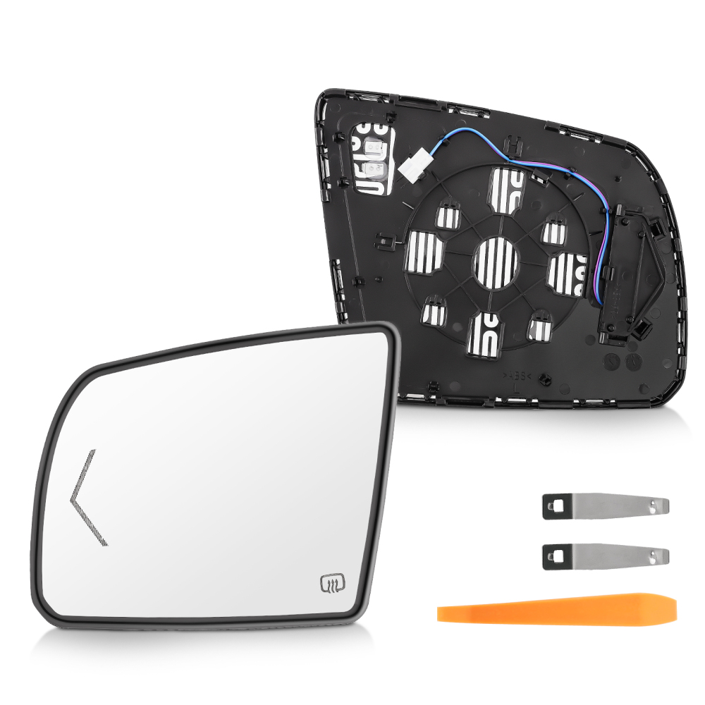 Left Driver Side Mirror Glass Heated Signal compatible for Toyota Sequoia 2008-2017 compatible for Tundra