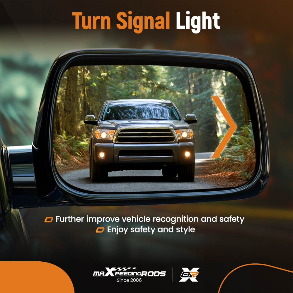 Right Passenger Side Mirror Glass Heated Signal compatible for Toyota Sequoia 08-17 compatible for Tundra