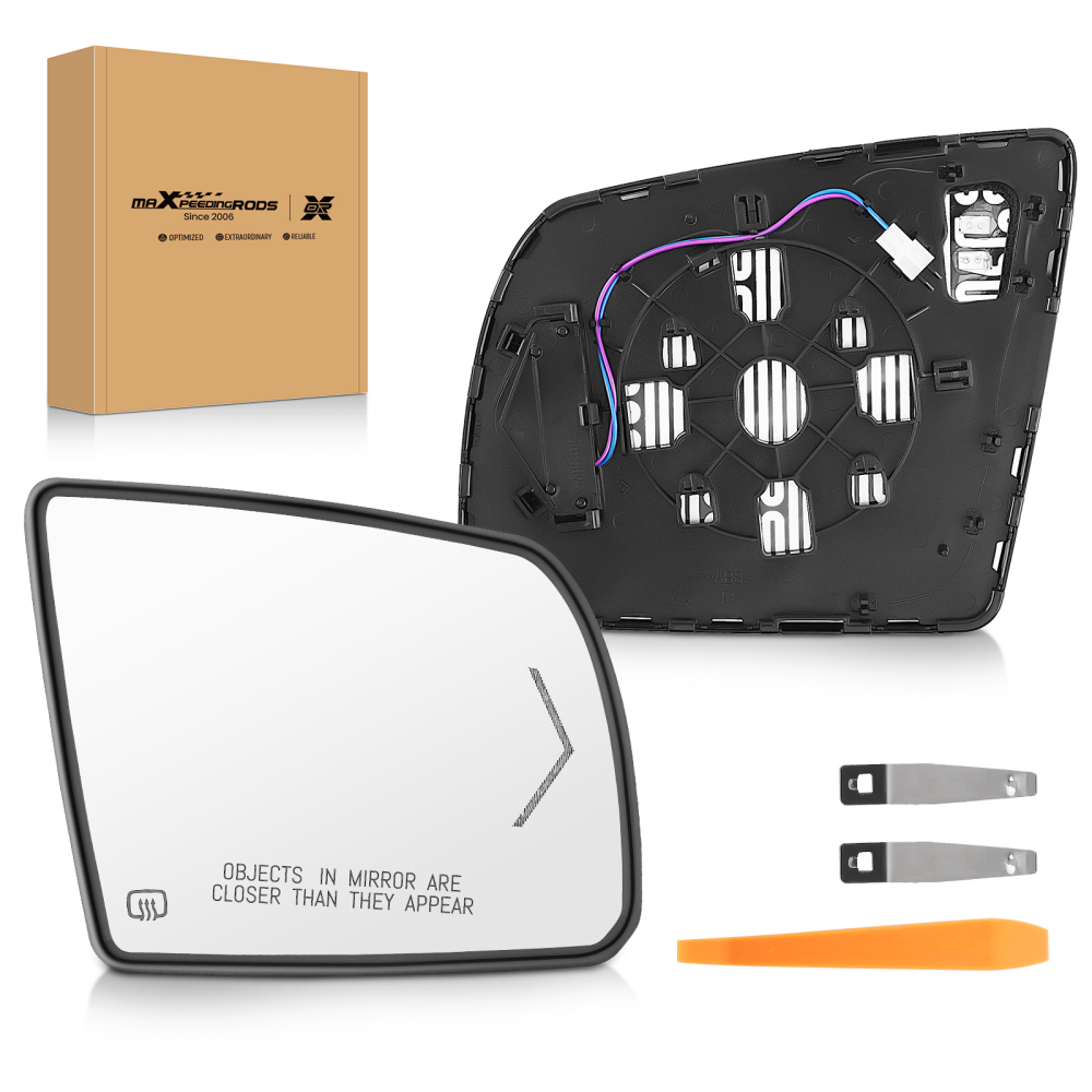 Right Passenger Side Mirror Glass Heated Signal compatible for Toyota Sequoia 08-17 compatible for Tundra
