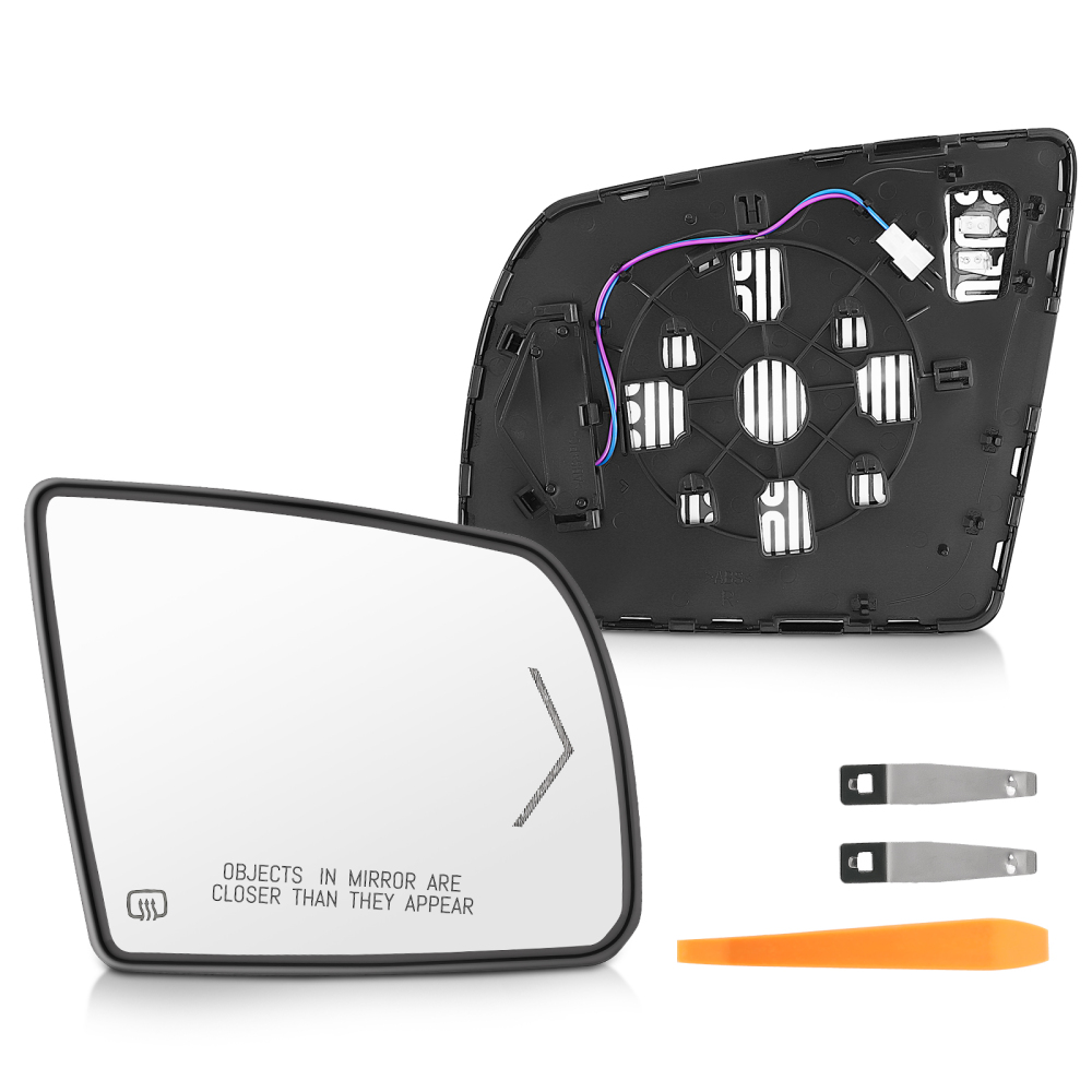 Right Passenger Side Mirror Glass Heated Signal compatible for Toyota Sequoia 08-17 compatible for Tundra