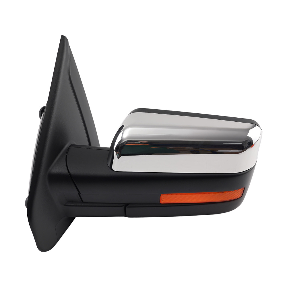 Chrome Left Mirror compatible for Ford F-150 2004-2014 Power Heated Signal 6118586F