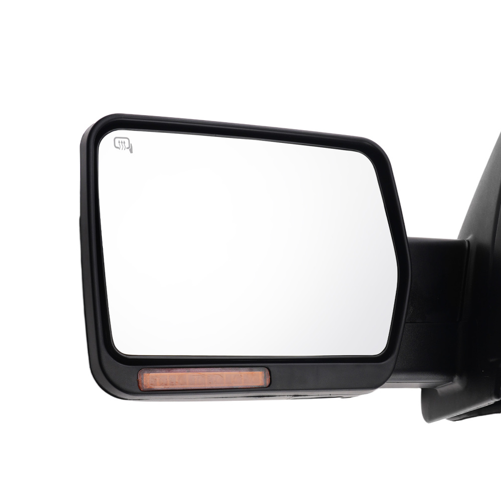 Chrome Left Mirror compatible for Ford F-150 2004-2014 Power Heated Signal 6118586F